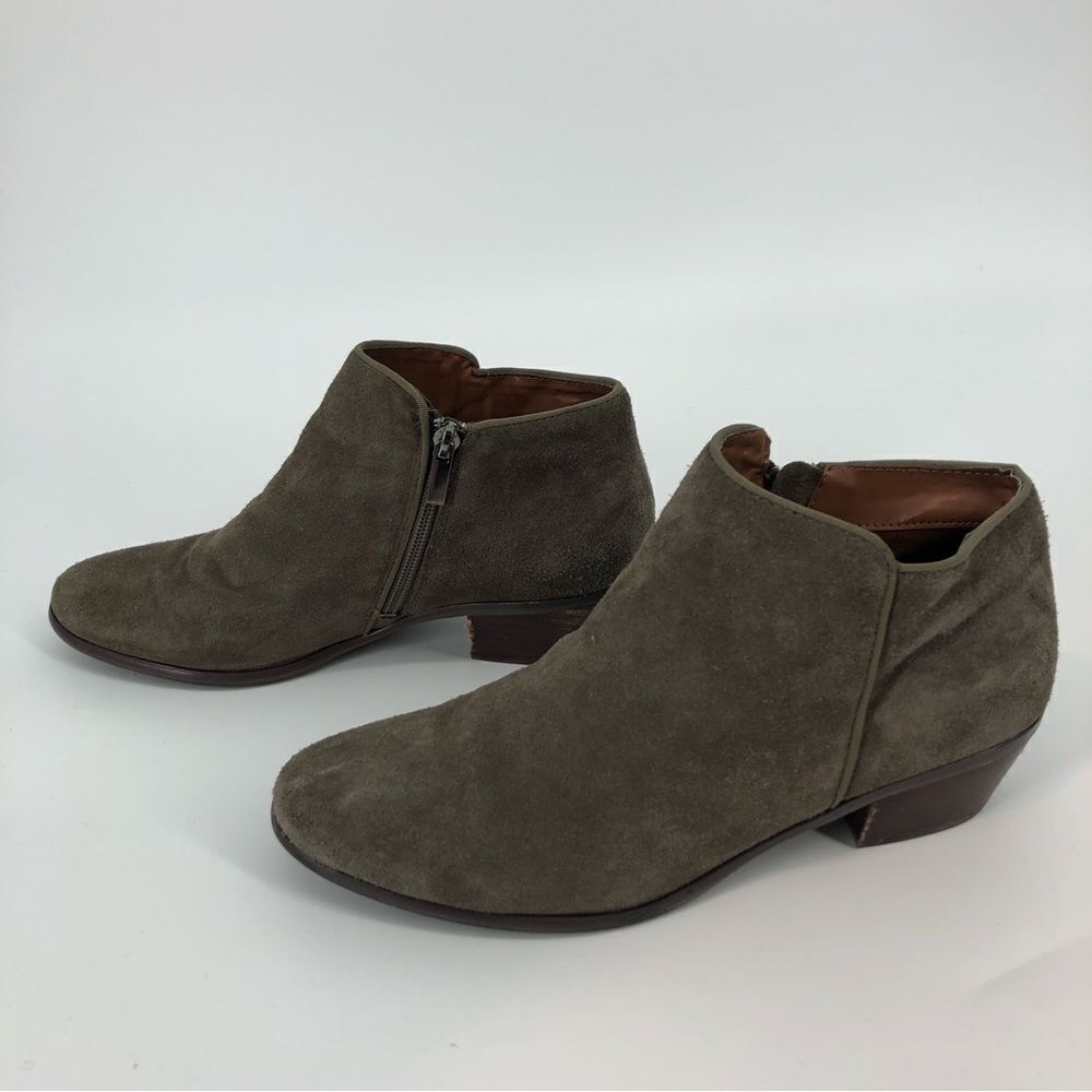 CROWN VINTAGE Tabitha‎ Bootie Suede Leather Ankle Zip Gray 9